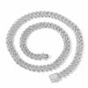 BES 10mm High Quality Hiphop Iced Out CZ Cuban Link Chain Necklace Bracelet Miami Choker Necklace Women Man Jewelry