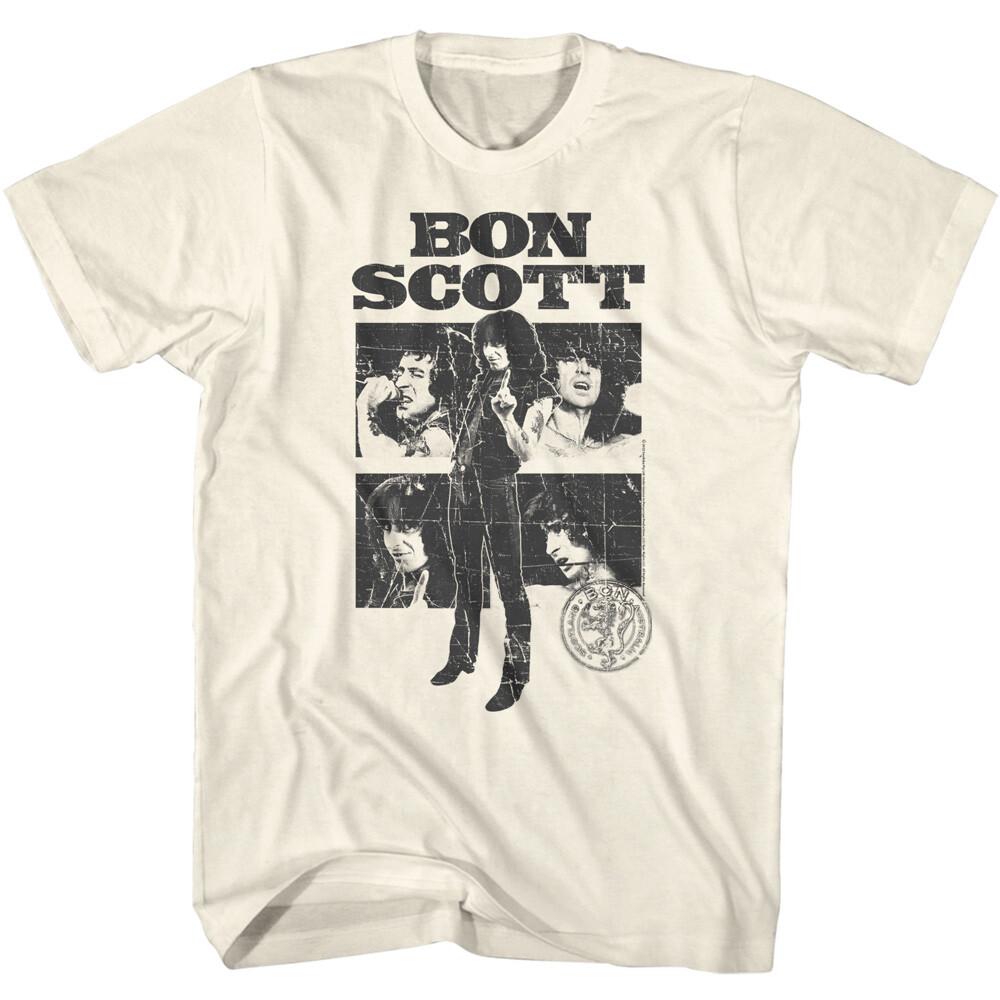 ACDC Bon Scott Live On Stage Collage Men s T Shirt Unisex T-Shirt M