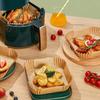 Papírové vložky do fritézy, jednorázové, olejotěsné, vodotěsné, pečící papír, kulatý, čtvercový a obdélníkový, pergamen, kuchyňské párty potřeby