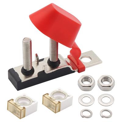 Doppelbolzen Max. Spannung 58V mit 2 Stück 100A Sicherungsklemmen Sicherungsblock-Kit