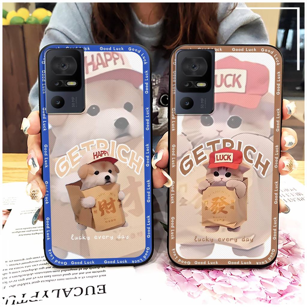 Couple Cartoon Phone Case For TCL 40SE/T610K Dirt-resistant Phone Pouch Cute Protective Anti-knock Anti-dust Silicone