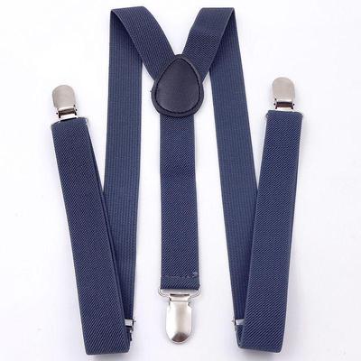 Bretelle elastiche unisex versatili con schiena a Y, 2,5 cm, Blu Britannico