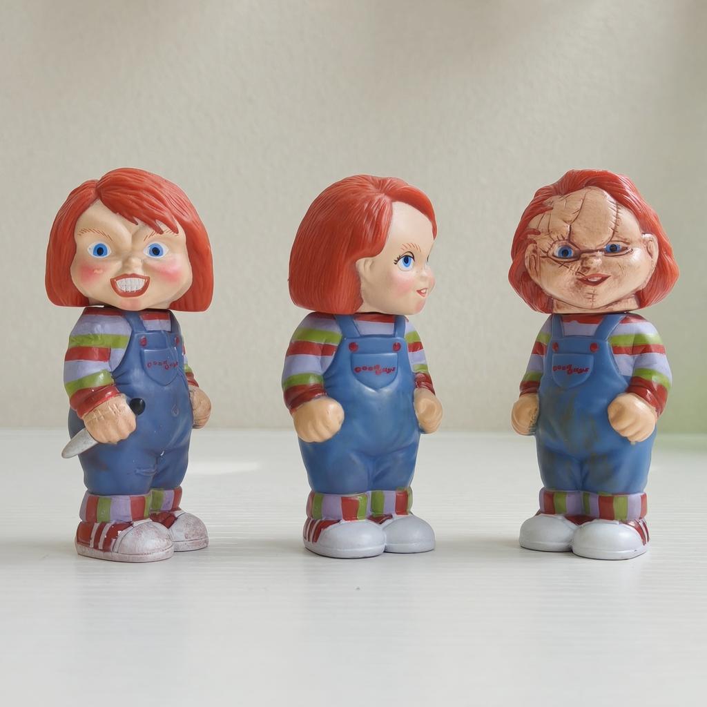8CM 3ks/sada Hodní kluci Dětská hra Mini figurka Chucky PVC Roztomilé hračky Model panenka Brinquedos