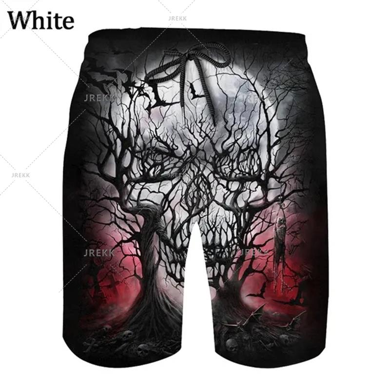 Men's 3D Printed Casual Shorts Summer  Gothic Sports Shorts Skateboarding Short