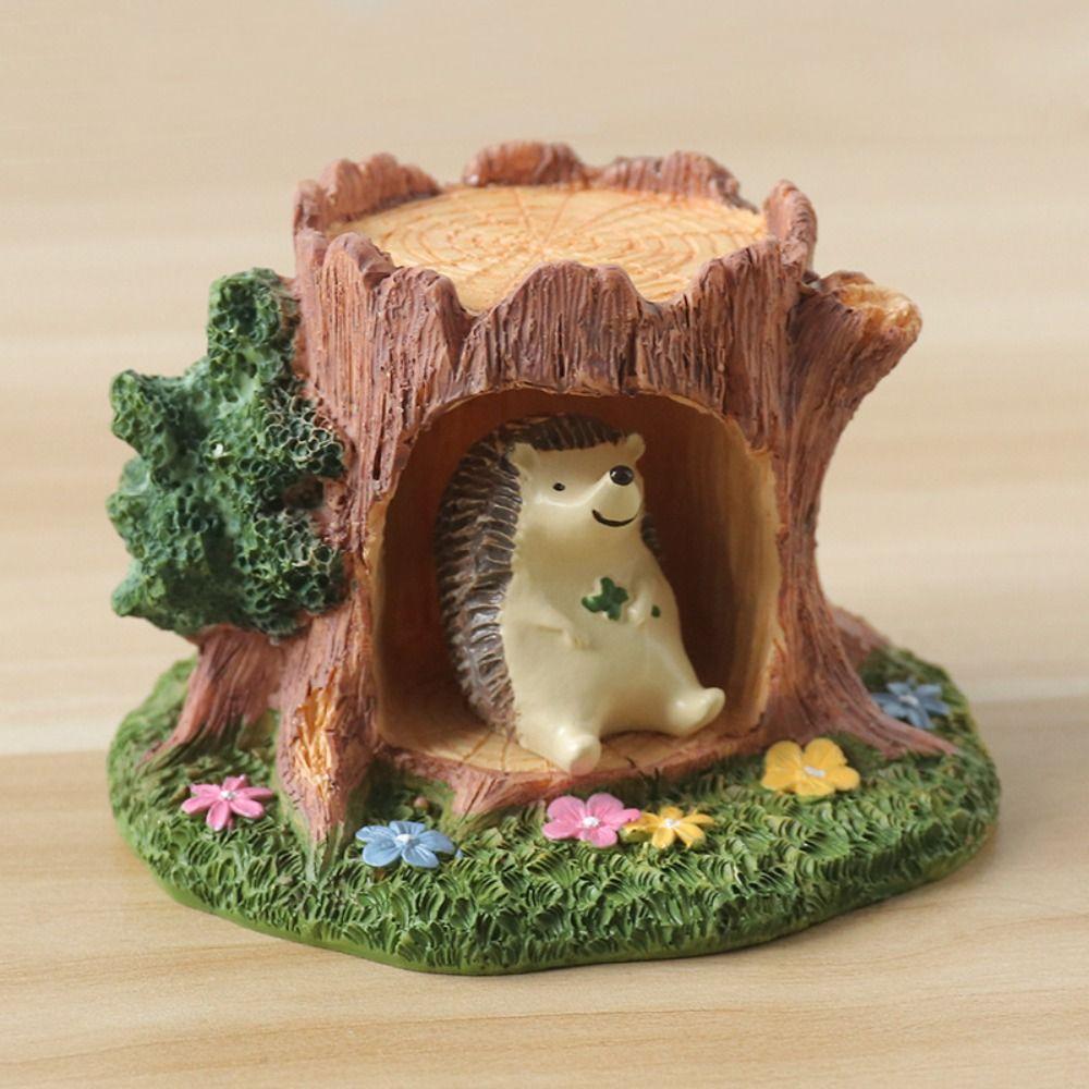 

Kawaii Micro-landscape Ornament Cartoon Pastoral Style Desk Craft Lawn Resin Ornament Home Style 2