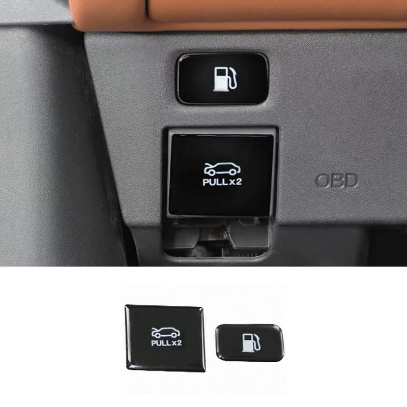 For GAC Trumpchi S7 2025 2026 Front Hood Fuel Tank Switch Glove Box Button Epoxy Protective Stickers Accessories