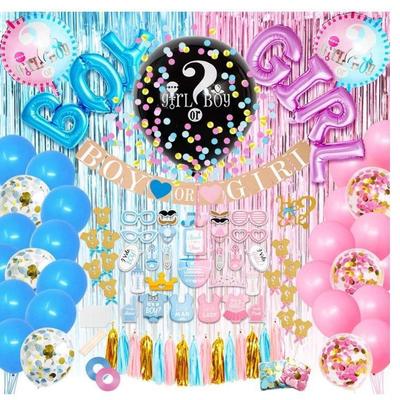 Gender Reveal Party Supplies Baby 36 Boy Girl Balloon Printed Gender Reveal Balloon Set