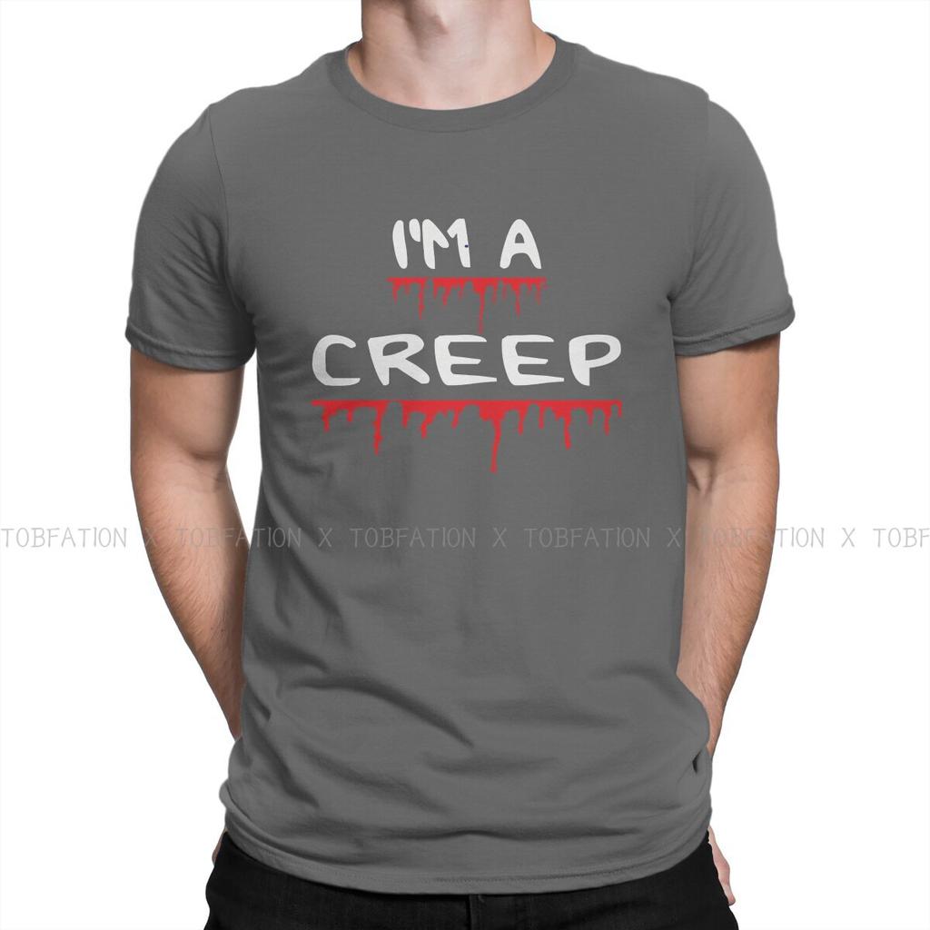Radiohead Rock Newest TShirt for Men IM A CREEP Classic Basic T Shirt Hip Hop Gift Clothes Streetwear