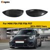 Real Carbon Fiber Car Headlight Eyebrows Cover Glossy Black Front Angry Eyelids for MINI F54 CLUBMAN F55 F57 CABRIO F56 COOPER
