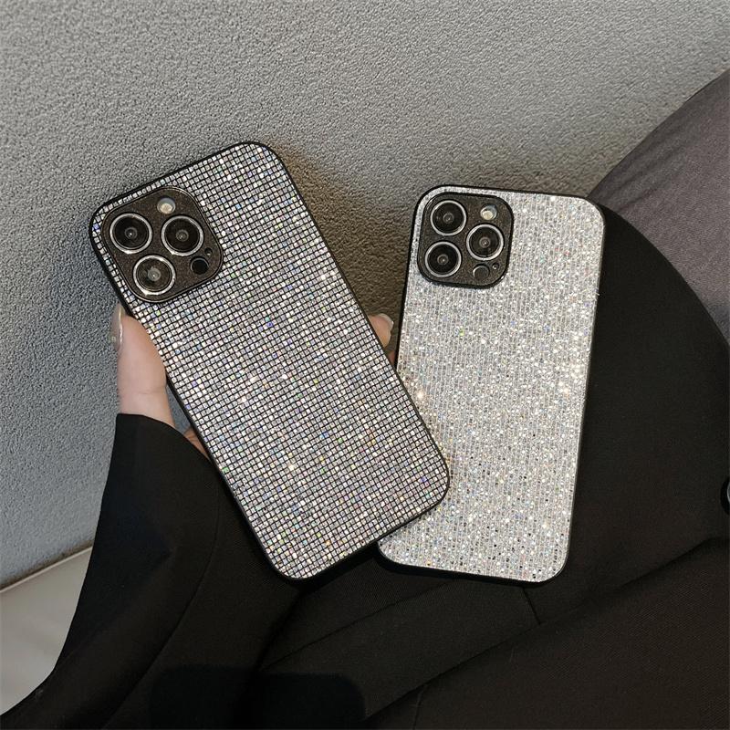 Luxury Glitter Diamond Phone Case For Iphone 14 13 11 12 Pro Max X Xr Xs Max 7 8 14 Plus Shniy Rhinestones Soft Silicone Cover