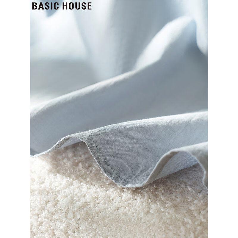 Basic House Women's Loose Fit Cotton Short Sleeve Shirt