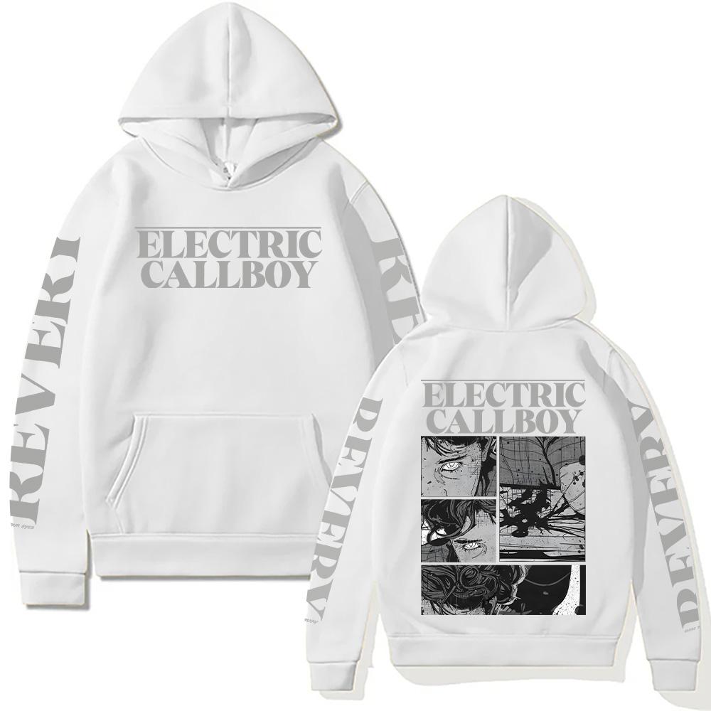 Electric Callboy Revery Paint Hoodie Men's Women's Long Sleeve with Hooded Sweatshirt Vintage Pattern Aesthetic Clothes Pullover