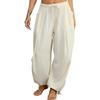 IHUASU Women's Fashion Casual Solid Color Print Pants & Capris