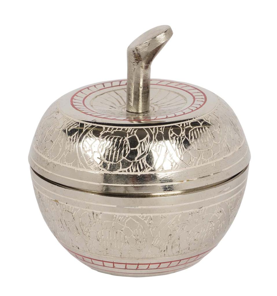 IBA Indianbeautifulart Messing Trinket smykkeskrin Smykkearrangør Dekorativ oppbevaringsring Øredobbereske Keepsake
