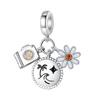 Glamour Jewelry Suitcase Camera Beaded Silver Plated Diy Accessories For Bracelets Necklace Women