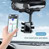 360 ° rearview mirror car phone holder and GPS holder swivel universal adjustable telescopic car phone holder  car