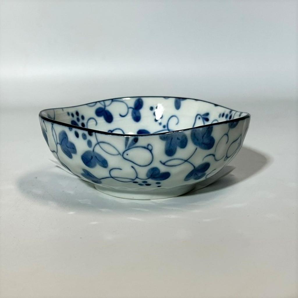 Japanese Tosai Dyed Rabbit Small Bowl Set