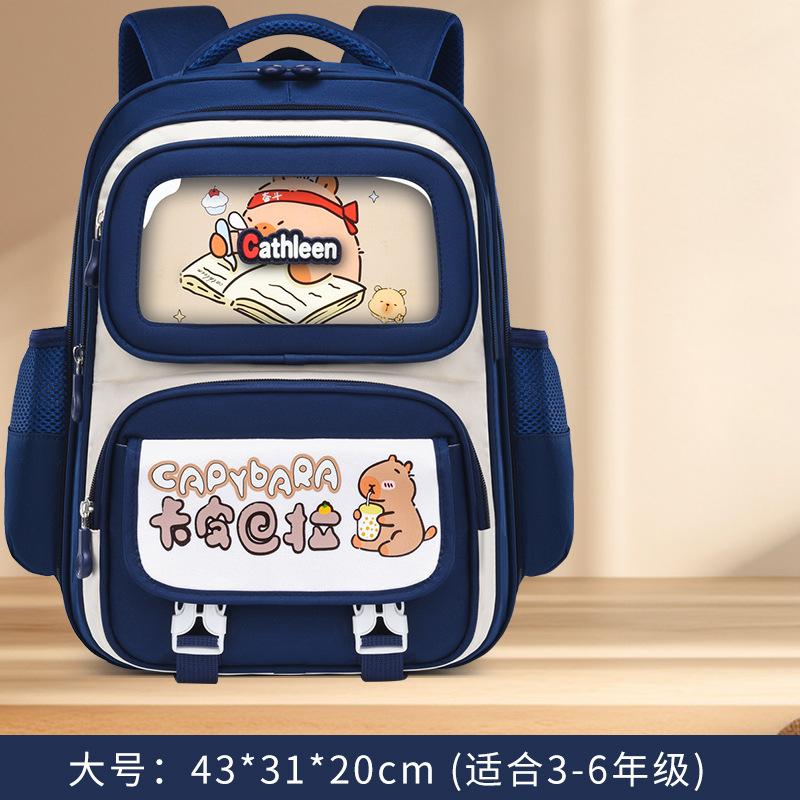The new schoolbag for primary school students in grades 1-6 Kapibara reduces the burden and protects the spine. Children's backpack batch