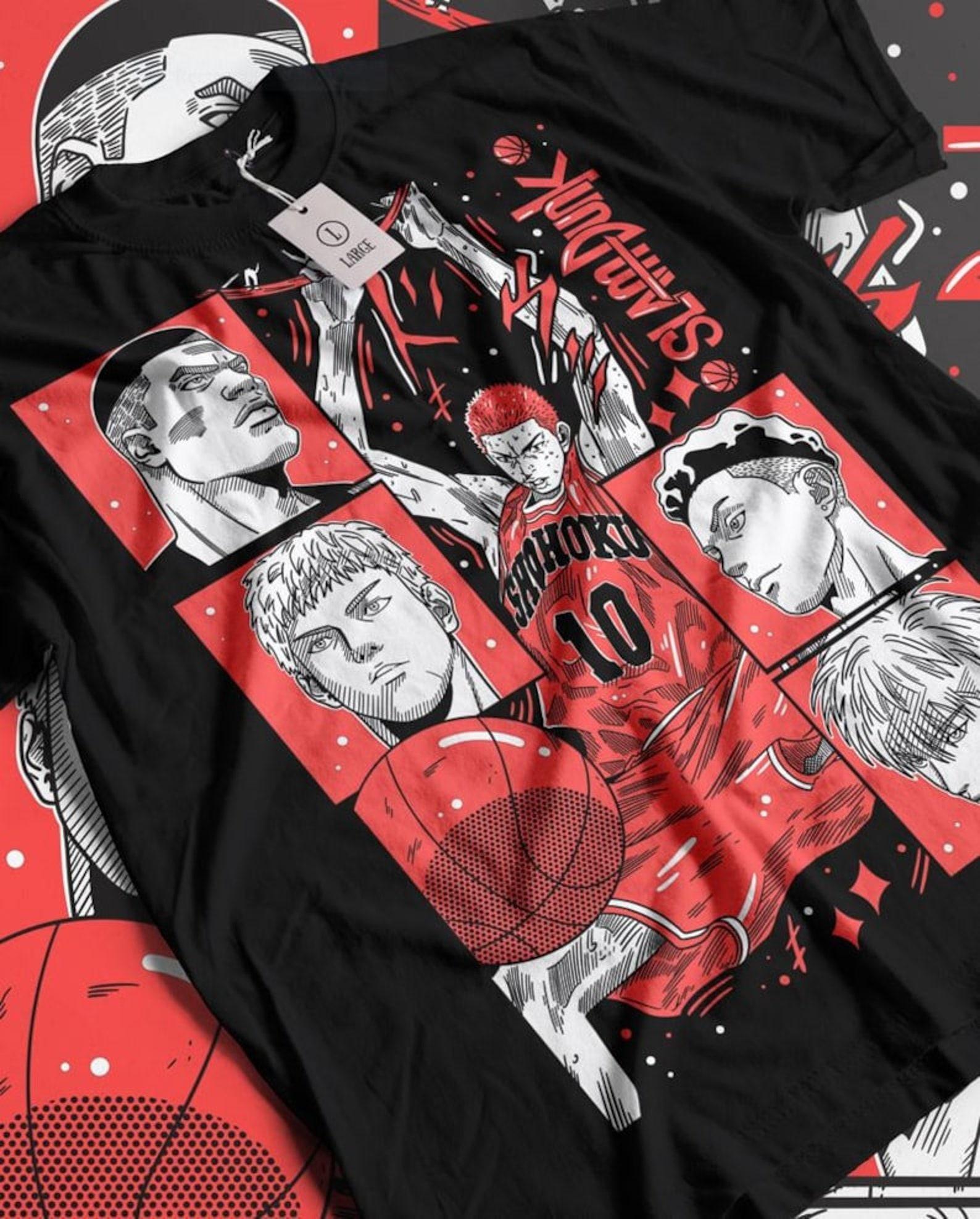 T-Shirt, Sport 90s Anime Lovers, Basketball Anime T-Shirt, Otaku Ropa, Graphic Anime Unisex Shirt S