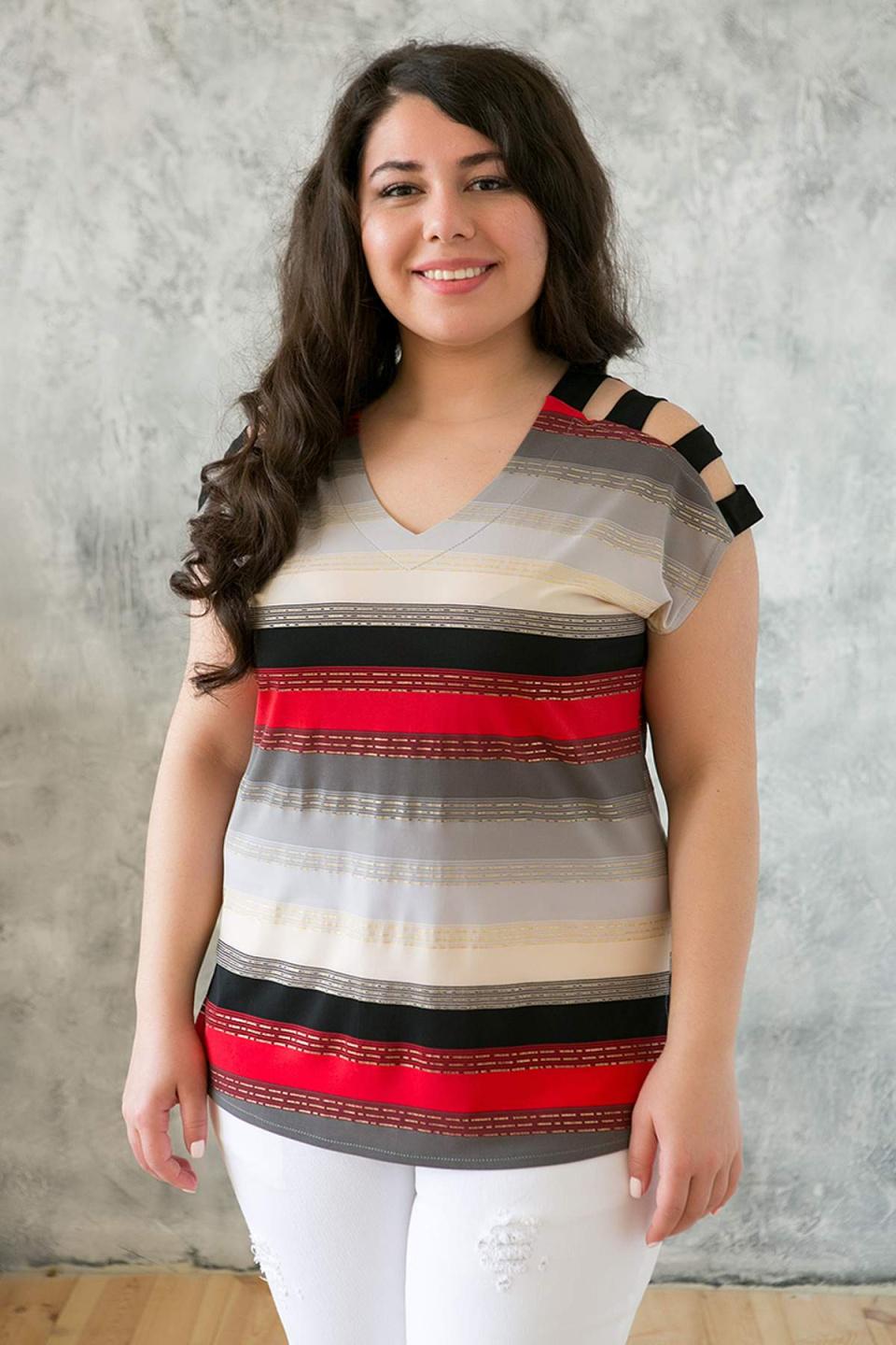 

Майка з відкритими плечима Tatiana ТАНЯ 5XL червоний