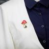 Fashion Cartoon Alloy Mushroom Brooch Chic Unique Women Broochpin
