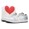 Air Jordan 1 Abrasion Resistant Low Top Vintage Basketball Shoes Men's Blue Pink 553558-132(Teamfour-S-BOX)