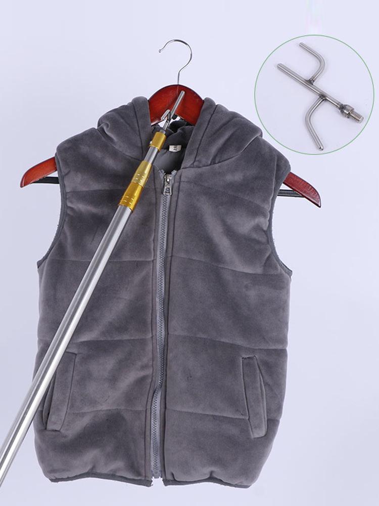 Telescopic Wire Pulling & Clothes Hanging Hook for Outdoor Use