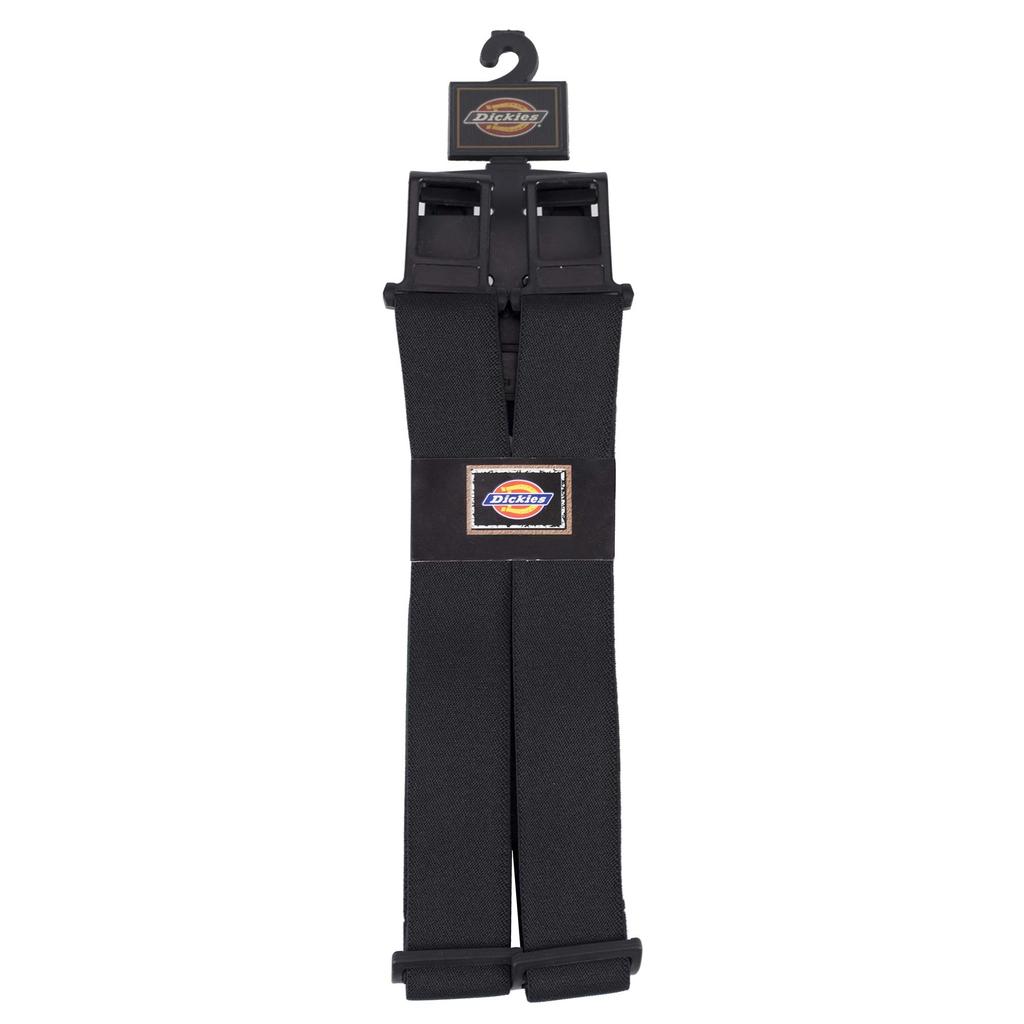 Dickies Men's Perry Y-Back Adjustable Suspenders, Black, One Size Fits All