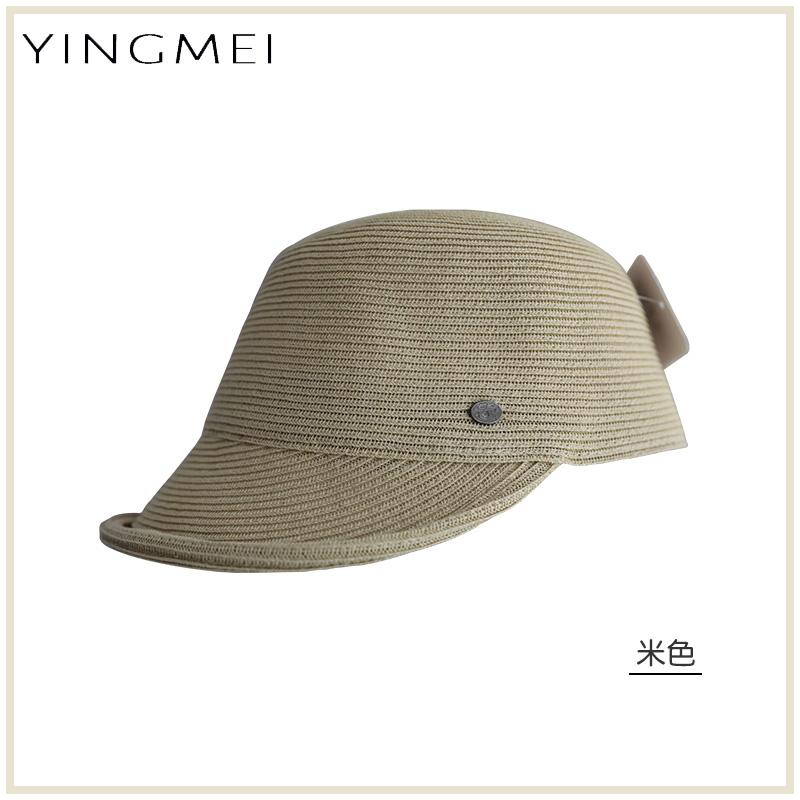 

Соломенная шляпа женская летняя соломенного плетения солнцезащитная шляпа от солнца черная шляпа от солнца защита от УФ-лучей шляпа для верховой езды adult (56-58cm) бежевый