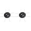 2Pcs Wear-resistant Grass Trimmer Head High-Efficiency Weeding Tool  Household Garden Tools