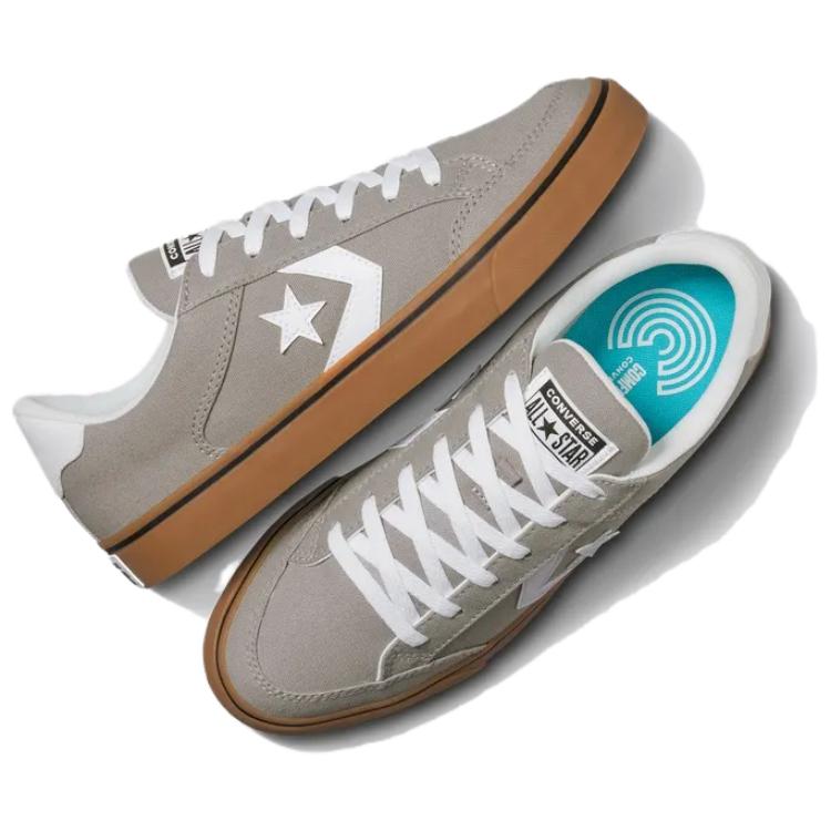 Converse Tobin Comfortable Versatile Slip-Resistant Durable Low-Top Skate Shoes Unisex Sneakers Gray A07510C