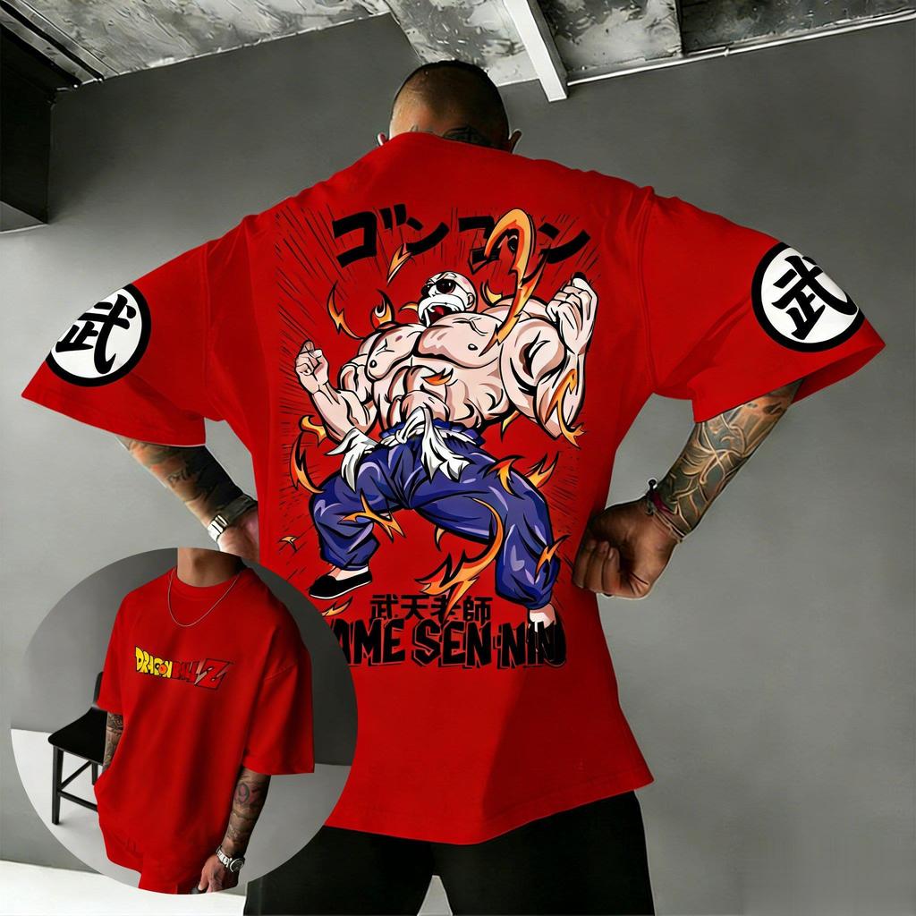 Dragon Ball Anime T-Shirt Herren Damen Baumwolle Kurzarm Meister Roshi Grafik-T-Shirt Japanische Streetwear Sommer Freizeit-Oberteile 2026 Y2k