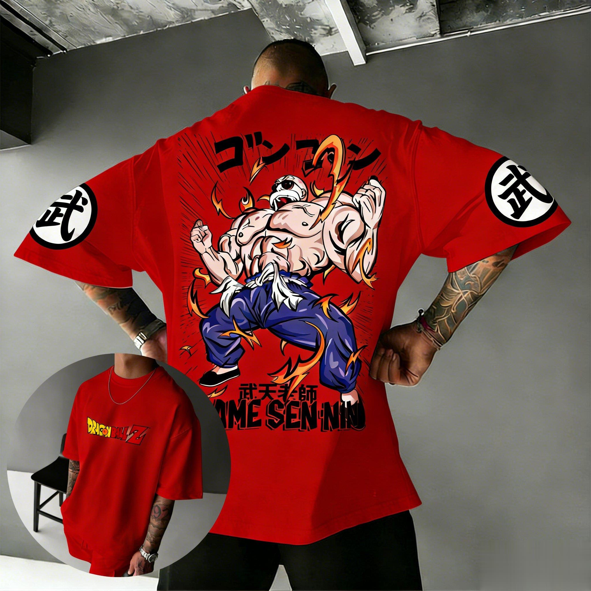 

Футболка с аниме Dragon Ball для мужчин и женщин, хлопковая, с коротким рукавом, с графическим принтом Мастера Роши, японский стритвир, летние повседневные топы 2026 Y2k S