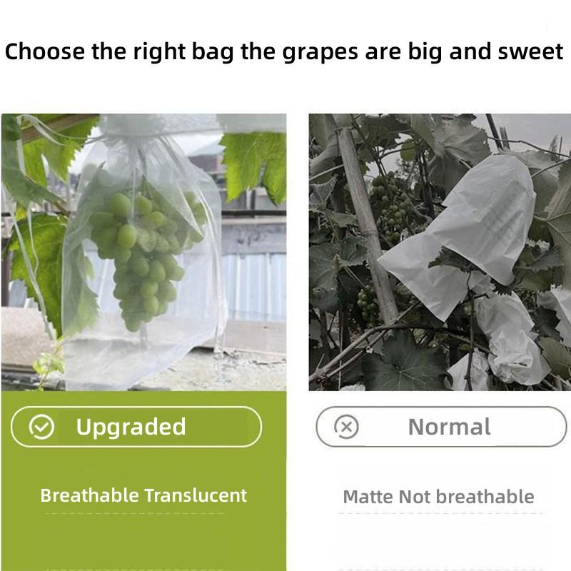 20-100pcs Grapes Fruit Grow Bags Netting Mesh Strawberry Vegetable Plant Protection Bags For Pest Control Anti-Bird Garden Tools