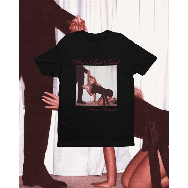 T-shirt Stampata Cantante Americana Sabrina Carpenter Uomo Donna Oversize Cotone Casual Comoda Manica Corta High Street Harajuku Abbigliamento Femminile Maschile