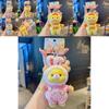 Rabbit Elephant Hat Bear Plush Keychain With Soft Fabric And Adorable Face For Bag Charm And Gift