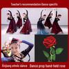 Xinjiang Dance Red Rose Handheld Stage Props - Classical Fake Flower Accessories