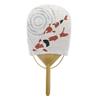 Mini Hemp Fan Nishikigoi Compact Size 1122cm Handmade Marugame Made Japan