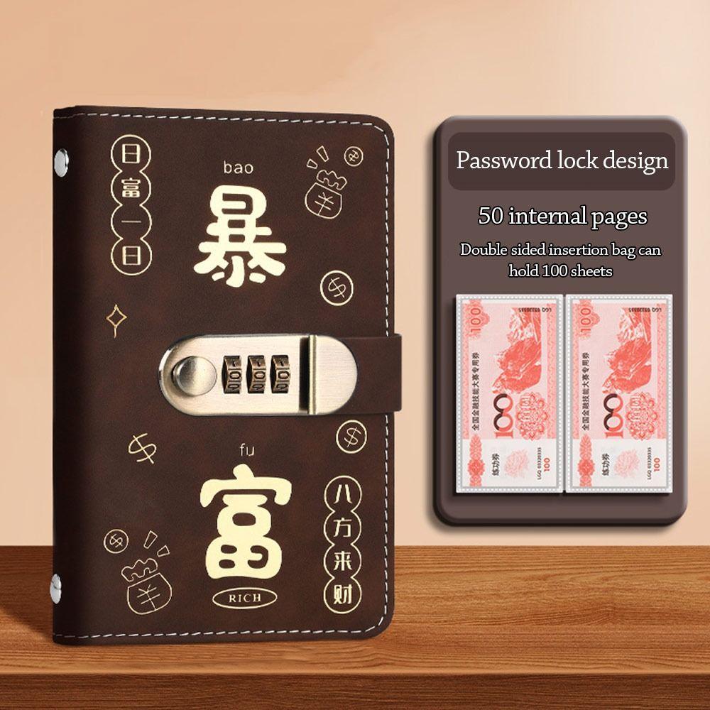With Password Lock Mini Binder Savings Challenge Savings Challenges Book  Children