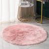 European Style Modern Minimalist Faux Wool Long Pile Rug for Living Room and Bedroom