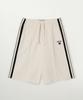 Seteo Lawton Lining Track Shorts Cream Black