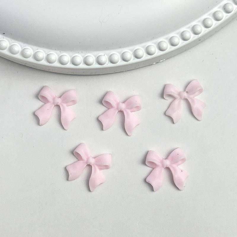 Hot-Selling Bowknot Nail Art Accessories Macaron Color Solid Color Ribbon Bowknot Mixed Pack