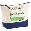 Blue Background Pouch Best Caregiver of All Time - Original Gift Large Makeup Bag