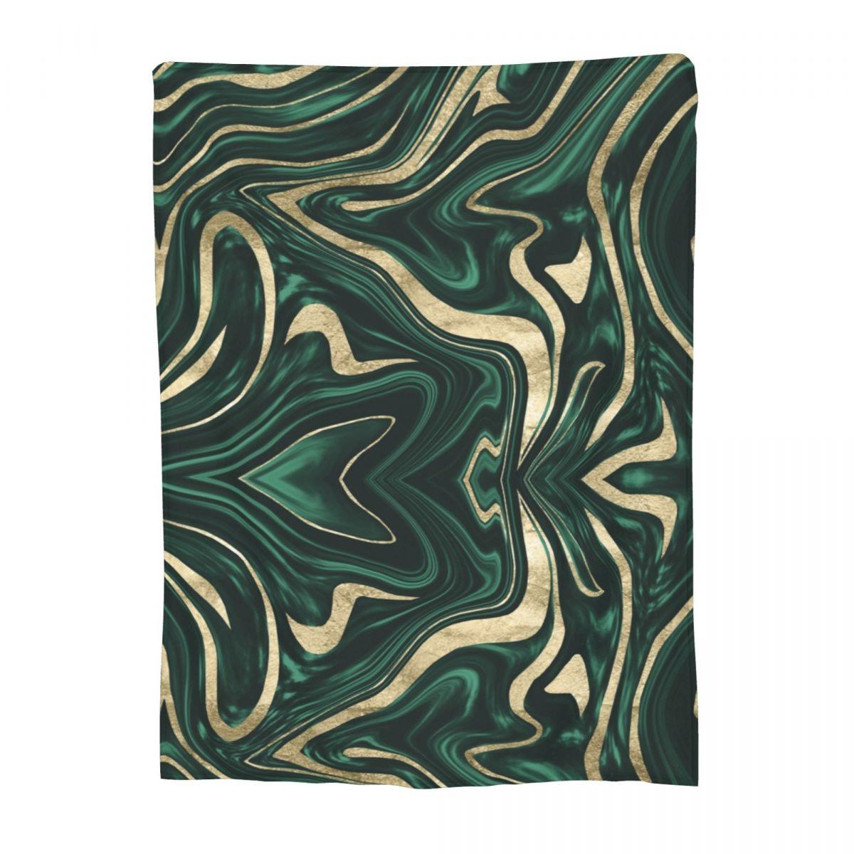 

Black Gold Marble Blankets Fleece Sofa Throw Blanket Lightweight for Home Bedroom Travel Throws Bedspread Quilt 30x40in