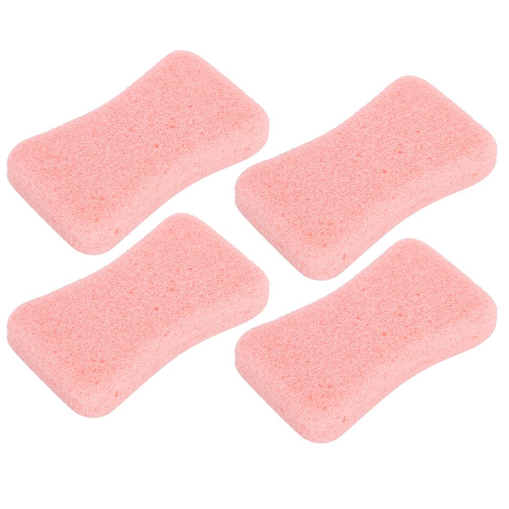 4pcs Callus Exfoliate Stone Feet Care Pumice Stone Feet Hard Skin Remove Pedicure ScrubberPink