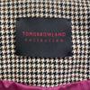 TOMORROWLAND Beige Houndstooth Wool X Silk Collarless Short Jacket Jacket 36 beigeUsed
