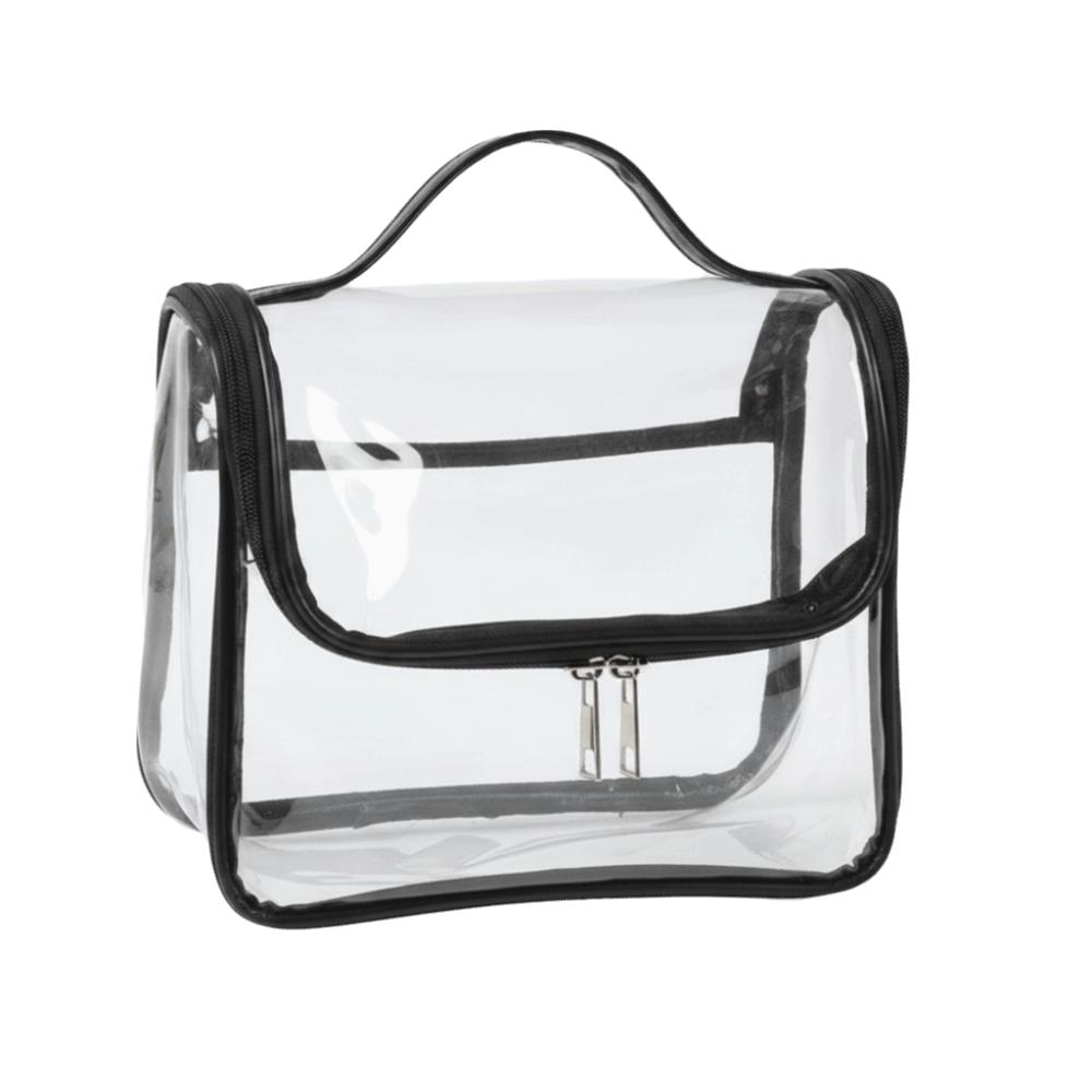 Large Capacity Travel Toiletry Bag Transparent Multi-function Clear Handbag Waterproof PVC Makeup Cosmetics Bag Travel Use