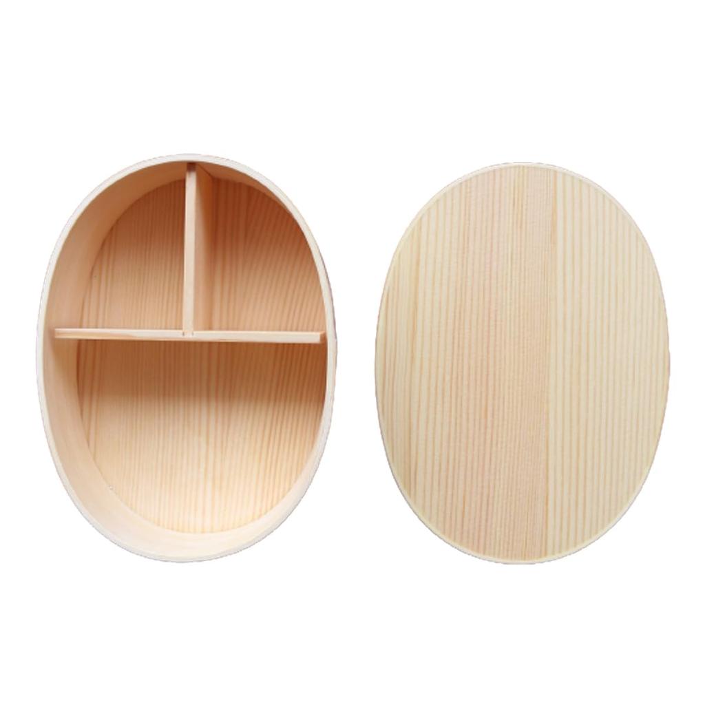 Bentwood Bento Single x 13cm x 700ml J-kitchens Box, Tier, Natural, 17.5cm 6cm,