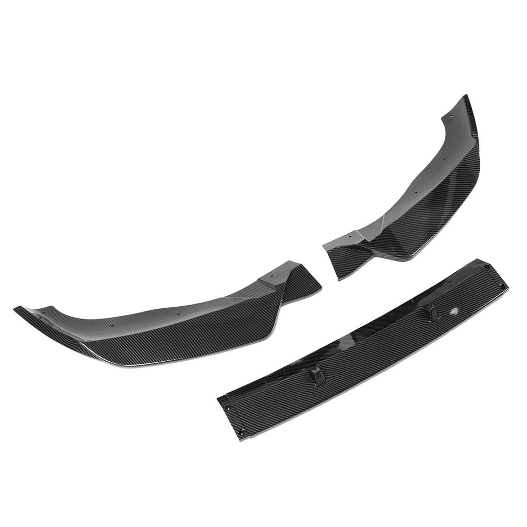 3pcs Front Bumper Splitter Lip Kit Waterproof Aerodynamic Replacement for X3 X4 G01 G02 M Pack Carbon Fiber Style