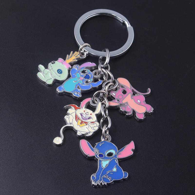 Stitch Anime Keychain Metal Pendant Cartoon Character Gift For Collectors